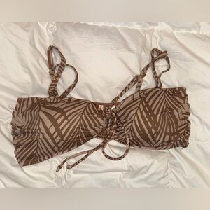 Joe Fresh Beige and Brown Bikini Top